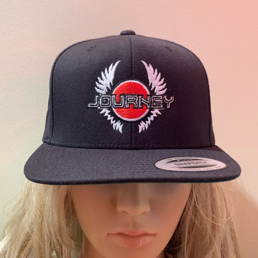 NWOT Vintage Journey Snapback Flat Rim Hat
